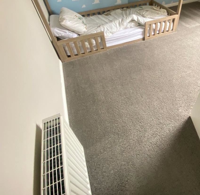 Bedroom carpet after cleaning by Saltire Carpet Cleaning