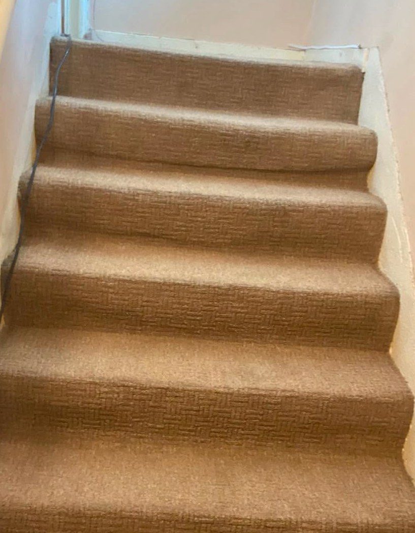 Stair carpet after cleaning by Saltire Carpet Cleaning