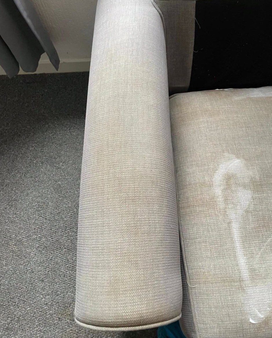 Armchair before cleaning